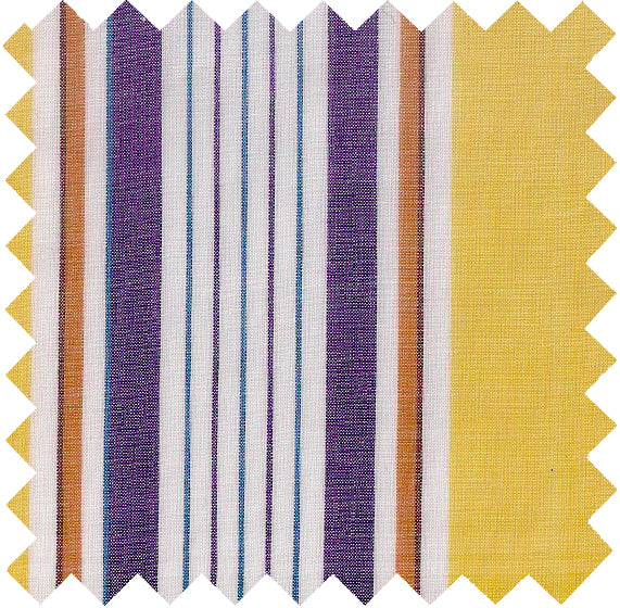 L342 - Yellow/White/Purple Parachute Voile